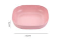 Plates - Colorful Square Plastic Dinner Plates 10 Pieces - Plates for traveling or Picnic Plates - Light weight Plastic Plates - Breakfast Plates Set - Multi-function Dish - Wolpin Plates - Clicked Now. 