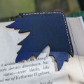 Maple Leaf Corner Bookmarks Handmade Faux Leather Corner Bookmarks Unique Page Markers for Books Book Lover Gifts. 
