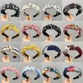 Pack of 03 - Elegant Solid Knot Hairbands For Women Girl's Headbands Wide Lady's Headwear Hair Accessories Turban Hair Accessories. 