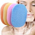 Pack of 2 Natural Fiber Facial Cleansing Sponge Beauty Blender Makeup Remover Scrub Puff Multi Color Random. 