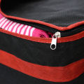 Storage Bag Closet Organizer Cloth Storage Boxes for Wardrobe Black with Red Stripe. 