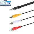 3.5mm Jack Male to 3 RCA Cable Male Audio Video AV Cable Wire Cord. 