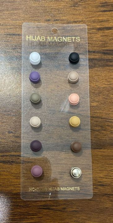 Premium Strong Hijab Matte Magnetic Pins No Snag Multi Use Hijab Magnets Professional Pinless Magnetic Hijab Pins