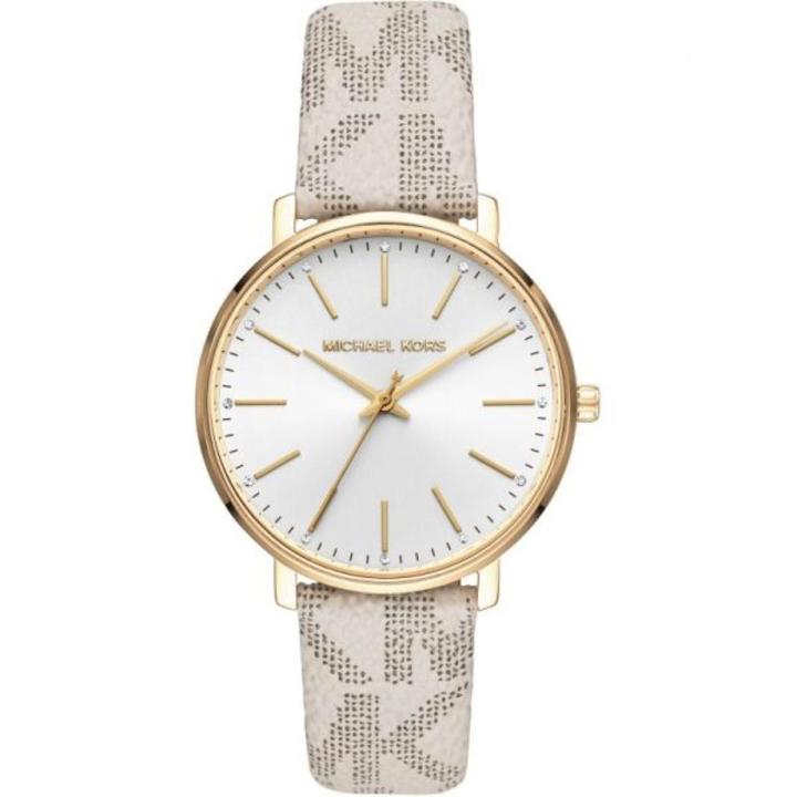Michael Kors MK2858 Leather Strap Wrist Watch For Girls / Watch For Women
