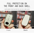 Toyota Fortuner TPU key cover premium quality key cover keychain for toyota fortuner 4 button black gold white. 