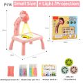 Kids Mini Led Projector Drawing Board Baby Learning Educational Table Picture Tools Painting Interest Toy Boys Girls Birthday Gift. 