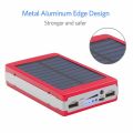 Solar Power Bank 20000mAh Dual USB Waterproof Charger with LED Light. 