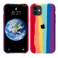 iphone 11 Rainbow Silicone Case Cover. 