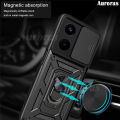 Phone cover For infinix Note 40 case shell Camera Lens Protector Shockproof Armor Iron Metal Car Ring Kickstand Bracket For infinix Note 40 Pro Plus Cases Housing. 
