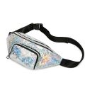 【happy one】Fashion Women Girls Waist Fanny Pack Belt Bag Pouch Bag Travel Sport Small Purse Black Pink Silver Yellow Purple. 