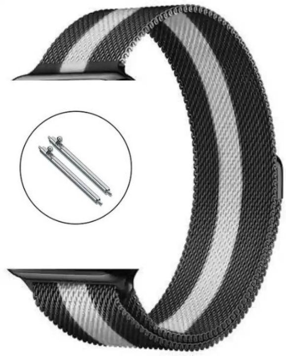 22mm Magnetic Chain Strap for Zero Life Style Luna Mibro Lite 2 Yolo Supreme Haylou Rs4 Mibro x1 GTR 2 GTR 2e GTR Stratos Huawei GT 2 Pro,  GT Sports, LG Urbane, Samsung Watch 46mm, Samsung Gear S3 Frontier, Samsung Gear S3 Classic Kieslect K10 Kieslect