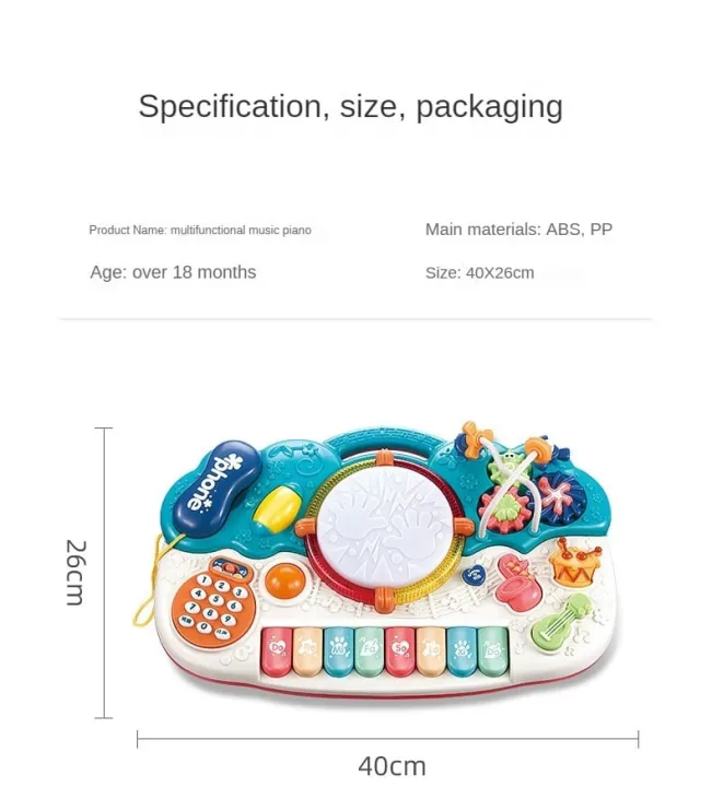 Baby%20Kids%20Piano%20Keyboard%20Toy%20Musical%20Toy%20Electric%20Drumming%20Toy%20Boy%20Girl%20-%20Image%203