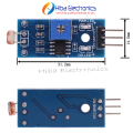 2 pcs 3 pin LDR Light Sensor Module Optical Photosensitive LDR Module LM393 Photoresistor (LDR) Sensor Module Light Sensitive Photodiode for Arduino. 