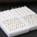 20 Pairs Small Stud Earrings Colorful Faux Rhinestone Plastic Ear Studs Fashion Studs Earrings for Women Hypoallergenic Earrings. 