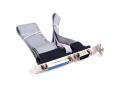 Motherboard Serial & Parallel Port Bracket DB9 DB25 RS232 COM Port Header Cable Connection ATX. 