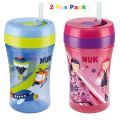 NUK Easy Learning Fun Cup 300ml With Straw Made by Germany (2 Pcs Pack Price). 