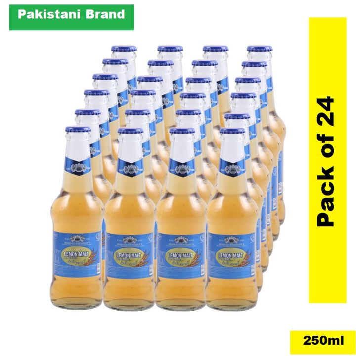 Murree Brewery Lemon Malt 250ml x 24 Glass Bottles Carton