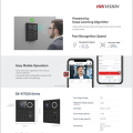 Hikvision DS-K1T320MFWX Biometric Time Attendance Machine, Face Scan, Thumb Impression Device. 