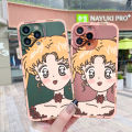 dienya For iPhone SE 2 Case With Cartoon Cute Sailor Moon New Design Phone Case Shockproof Square Edge Pattern Silicone Casing Full Cover Angel Eye Camera Protection Cases Softcase. 