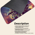 Gaming Mouse Pad Premium  8" x 6.5  Thick Non-Slip Rubber Base, Smooth Cloth Surface for Precision Control - Tozistore. 