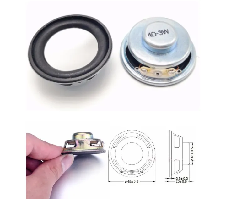 4%20Ohm%203%20Watt%20audio%20speaker%2045*18MM%20Stereo%20Woofer%20Loudspeaker%20-%20Image%202
