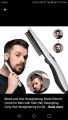 Beard and Hair Straightening Brush Electric Comb for Men with Side Hair Detangling, Curly Hair Straightening for Beard Style. 