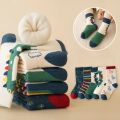5 Pairs Children Socks Plush Liner Thickened Warm Socks Kids Boys Girls Autumn Winter Soft Fleece Warm Socks For 1-12 Years Old. 