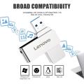 Lenovo USB 3. 0 16TB Type C To USB Flash Drive 2TB Pen Drive 128GB 256GB USB 3.0 Memory Stick flash Disk Type-C Pendrive. 