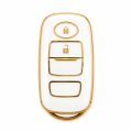 Toyota Raize 2 Button TPU Key Cover -Black/Gold-. 