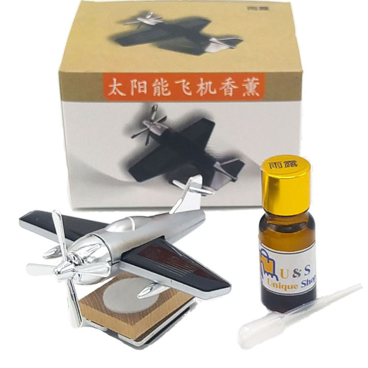 Solar%20Aeroplane%20Aircraft%20Car%20Perfume%20Car%20Air%20Freshener%20black%20-%20Image%203