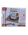 Magnetic Black & White Board With Cartoons And Numbers. 