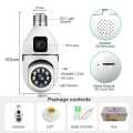 DUAL LENS - 4MP CCTV - CCTV Camera - 4 MP DOUBLE LENS  Wifi Camera - Wifi Smart Camera - CCTV Camera Wifi - Home Security Camera - Wifi Camera Blub Socket - Security Camera For Home Wifi - Camera CCTV  - Security Camera For Home. 