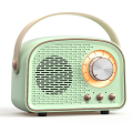 JAERBEE Retro Mini Bluetooth Speaker Classical Music Player Sound Stereo Subwoofer Portable Decoration Speakers Home A. 