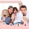 k12 Dual Mic 2 Karaoke Machine for Kids Adults, Portable Bluetooth Karaoke Speaker with 2 Wireless Microphones & Colorful Lights, Karaoke Machine for Girls Boys Birthday Microphone Machine Toy, 5W Speakers Sound Subwoofer Boombox Support Multiple Input. 