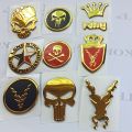 pack of 9pcs stylish silicon coated logos for all cars and bikes, cars exterior acessories bumper stickers and decals. 