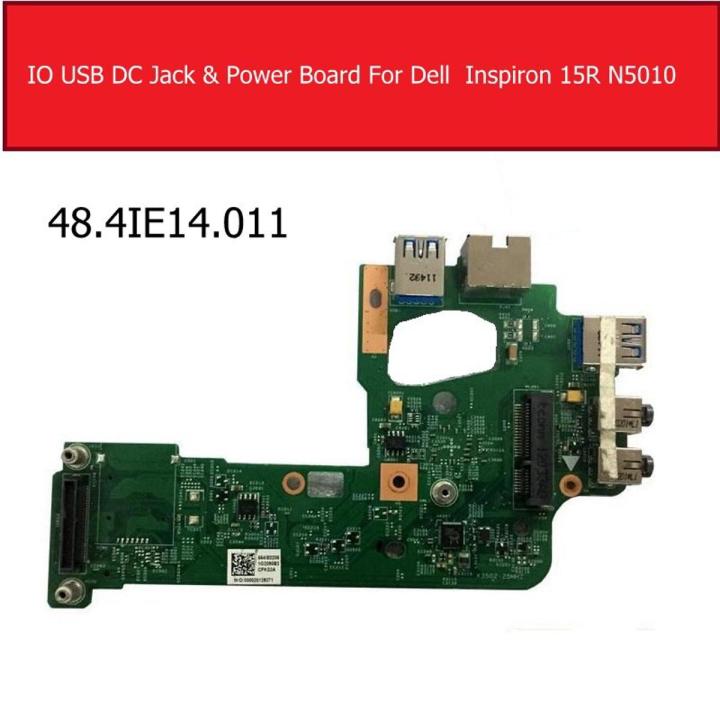 【3C VictoryEagle Store】Power Port Board For Dell Inspiron 15R N5110 AUDIO Port LAN board Ethernet USB Jack Replacement 48.4IE14.011