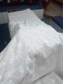 100% Pure Lawn White Hand Work Chadar for women. 