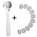 Foot File Care Tools Hard Skin Remover for Hand Feet (Multicolor), Pack of 1 Plastic Callus Remover Chandi Cutter with 10 Blades, Callus Shaver Set for Men and Women. 