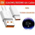 100% Original Xiaomi 6A 33w 55w 67W 120W Turbo Charger Cable MI Turbo Charging Type C Cable For Mi 11 Pro Ultra MI 10T Pro 5G 10i Poco X3 GT Poco F3 Poco F3 GT Type C Fast Charging Cable K30 Ultra POCO M3 Pro 5G Mi 11 Lite 10T Poco X3 GT Redmi Note 11. 