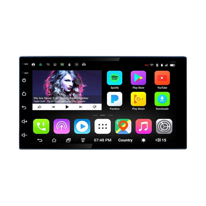 Universal Dextro 7 Inch Touch Screen Car Bluetooth Android Player 2 DIN Universal GPS Navigation All In One Device For Android  16Gb Memory 1Gb Ram