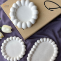 3 Pcs Oval & Round Bubble Tray Set – Ceramic Decorative Trays for Jewelry, Candles & Home Décor. 