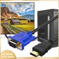 Enigma- Hdmi-compatible to Vga Adapter Cable to Vga Adapter Cable for Hdtv Tv Video Converter 9.84ft Length 1080p Resolution Male to 15 Pin Connector Power Supply Included Hd-compatible Player. 