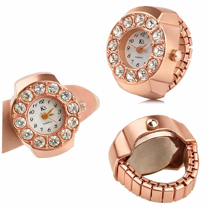 Luxury Ring Finger Watch For Girls