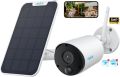 REOLINK Argus Eco+SP - 2K Solar WiFi Security Cameras Outdoor Wireless, No Hub Needed, 3MP Night Vision, Human/Vehicle Detection, Solar Powered Wireless Home Security Camera Works with Alexa. 