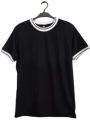 Black T Shirt With Good Quality Good Fabric Stich In Half Sleeves T Shirts For Men. 