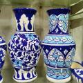Blue Pottery Vase multani 5X8 (1 piece) / Handicraft / Handpainted / Vip's Creation. 