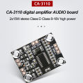 CA-3110 Digital Audio Amplifier Board 15w+15W DC 8-18V Stereo Class D TPA3110 CA3110 DC 8-18V 15w*2. 