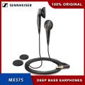 1 Original Sennheiser MX375 Stereo Earbuds Deep Bass Earphones 3.5Mm Headset Sport Headphone HD Resolution Music For Iphone Androd. 