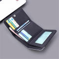 Mini Purse Photo Card Holder Mini Men Wallet Canvas Card Holder Short Vertical Card Holder Men'S Purse Tissue Boxes. 