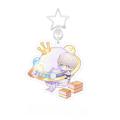 Love and Deepspace Sylus Qin Che Cosplay Key Chain Acrylic Keychains Backpack Q Cake Dessert Series Rafayel Pendant Badge Pin. 